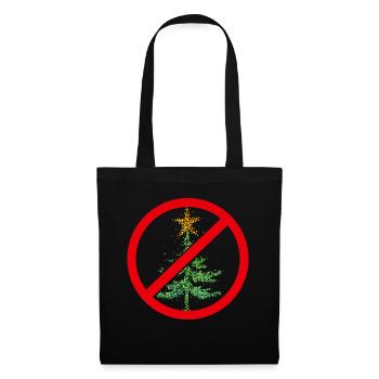 Anti Christmas Christmas tree Christmas muffle - Tote Bag - black - Front