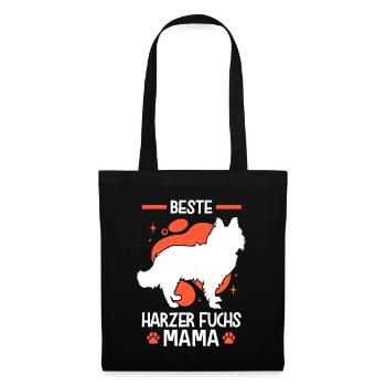 Beste Harzer Fuchs Mama Hütehund - Stoffbeutel - Schwarz - Vorne