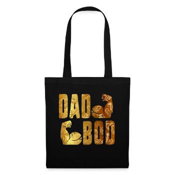 Dad Bod Muscle Building Gym Father's Day Gift for - Tote Bag - black - Front