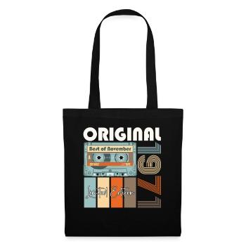 Novembre né en 1971 51e cadeau d'anniversaire - Sac en tissu - noir - Devant
