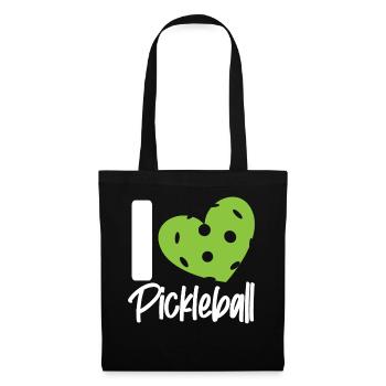 Pickleball Heart I Love Pickleball - Tote Bag - black - Front