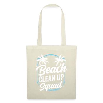 Beach Clean Up Squad Strandreinigung Strand - Stoffbeutel - Natur - Vorne