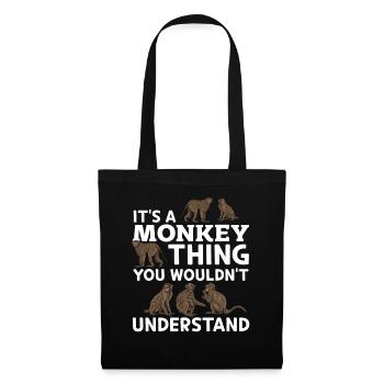 C’est un truc de singe que vous ne comprendriez pas Orangu - Sac en tissu - noir - Devant