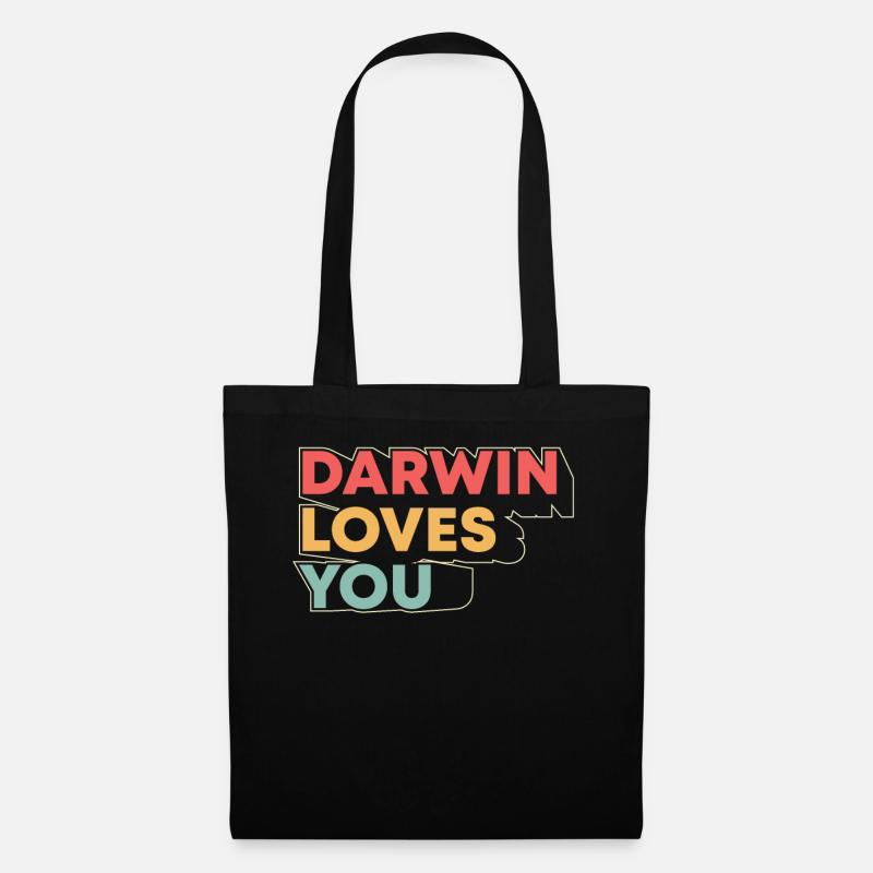 Darwin t’aime drôle d’athée contre la science pour - Sac en tissu - noir