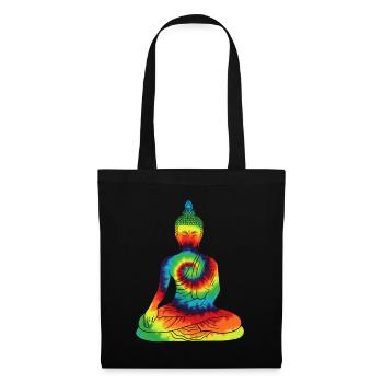 Vintage Tie Dye Buddha For Buddism Beliver - Tote Bag - black - Front