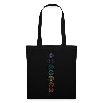Hindouisme Chakra Bouddhisme Sanskrit Méditation Vajr - Sac en tissu - noir - Devant