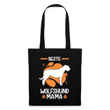 Beste Irischer Wolfshund Mama Irish Wolfhound - Stoffbeutel - Schwarz - Vorne
