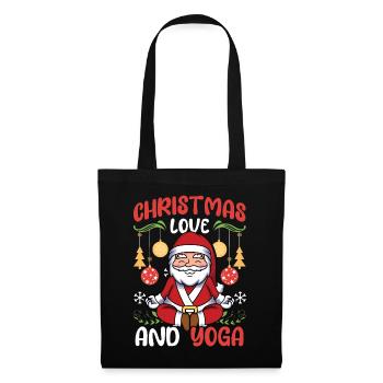 Yogini Yoga Meditation Christmas, Love and Yoga - Tote Bag - black - Front
