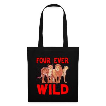 Four Ever Wild 40 - Stoffbeutel - Schwarz - Vorne