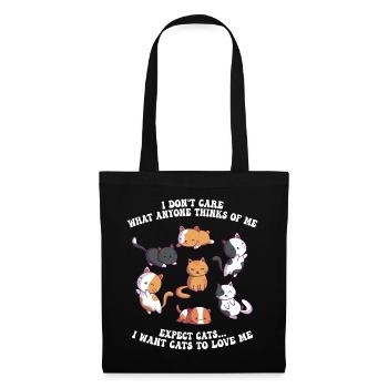 Funny Cat Saying Cats Mama Cat Kitten - Tote Bag - black - Front