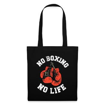 No Boxing No Life Boxhandschuhe - Stoffbeutel - Schwarz - Vorne