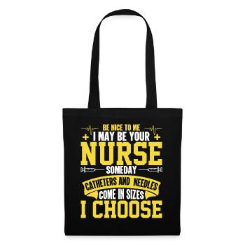 Be nice to me maybe one day I will be - Tote Bag - black - Front