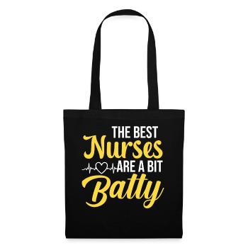 Les meilleures infirmières sont un peu folles - Sac en tissu - noir - Devant