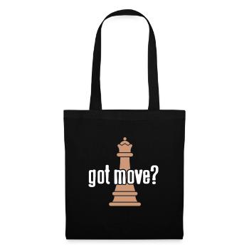 Échecs - Vous avez du mouvement? - Sac en tissu - noir - Devant