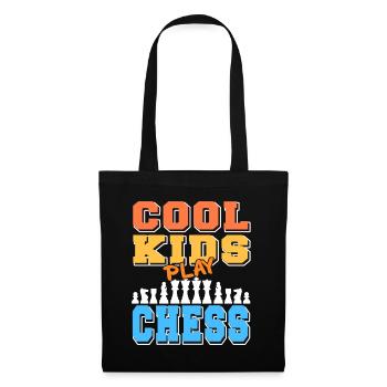 Cool kids play Chess - Stoffbeutel - Schwarz - Vorne