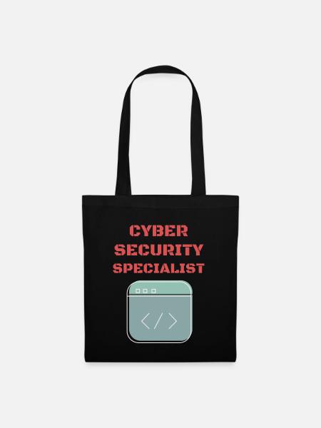 Cybersecurity - IT-Sicherheit Informatiker - Stoffbeutel - Schwarz