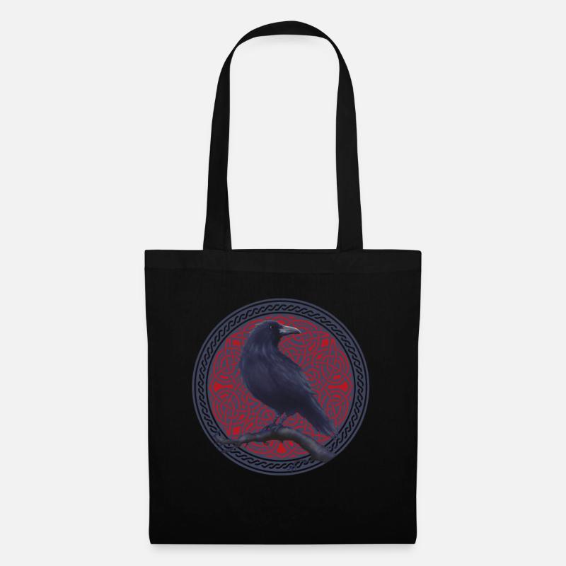 Celtes celtiques corbeaux - Sac en tissu - noir