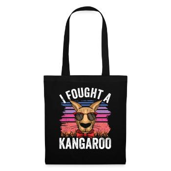 I fought with a kangaroo animal kangaroos - Tote Bag - black - Front
