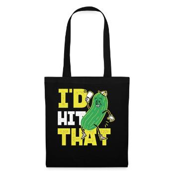 Pickleball Pickle I'd Hit That - Tote Bag - black - Front