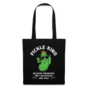 Pickle King Because Superhero Isnt an Official - Tote Bag - black - Front