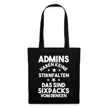 Informatiker Programmierer Admin Administrator - Stoffbeutel - Schwarz - Vorne