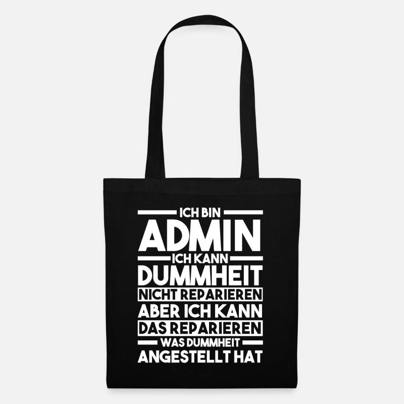 Informatiker Programmierer Admin Administrator - Stoffbeutel - Schwarz