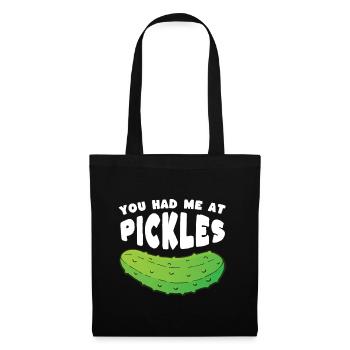 Tu m’as eu à Pickles - Sac en tissu - noir - Devant