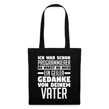 Programmieren Entwickler Coder Programmierer - Stoffbeutel - Schwarz - Vorne