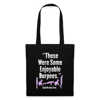 Burpees Girl Design pour femme aérobique - Sac en tissu - noir - Devant
