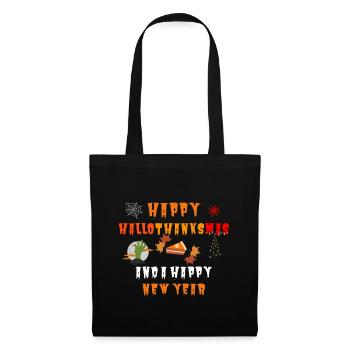 Happy Hallothanksmas and a Happy New Year - Tote Bag - black - Front