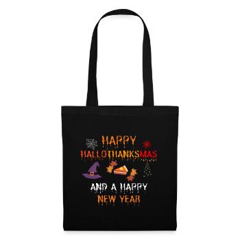 Happy Hallothanksmas and a Happy New Year - Tote Bag - black - Front