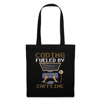 Programmation alimentée par le codage de la caféine - Sac en tissu - noir - Devant