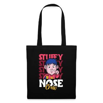 Cadeau de chemise ras du cou nez bouché - Sac en tissu - noir - Devant