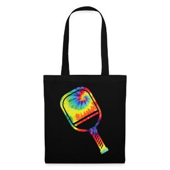 Pickleball Paddle Tie Dye Retro - Sac en tissu - noir - Devant