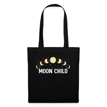 Moon Child Moon Phase Chemise Cadeau - Sac en tissu - noir - Devant
