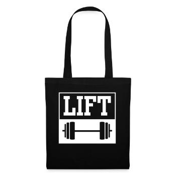 Lift Workout Gym Haltérophilie Haltérophilie - Sac en tissu - noir - Devant