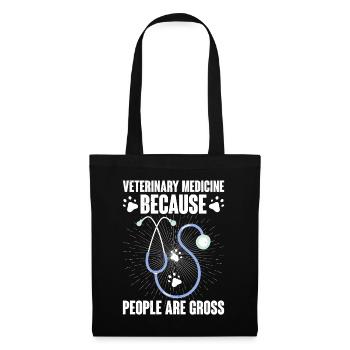 Veterinary Medicine Because People Are Gross 4 - Tote Bag - black - Front