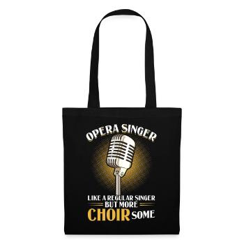 Opéra - Comme un chanteur régulier mais plus CHOIRsome - Sac en tissu - noir - Devant