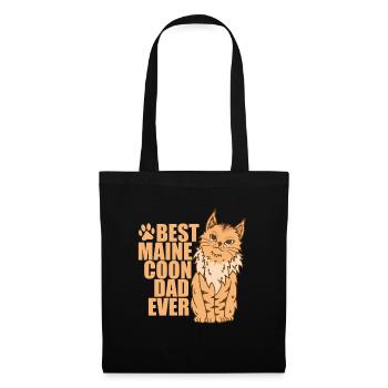 Meilleur père Maine Coon Ever Cat Pet - Sac en tissu - noir - Devant