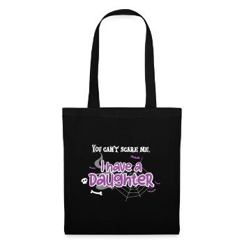Tu ne peux pas me faire peur J’ai une fille - Sac en tissu - noir - Devant