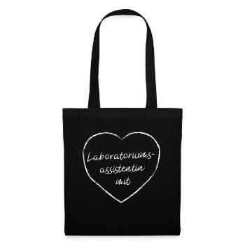 Laboratorium Assistentin Auszubildende Laborantin - Stoffbeutel - Schwarz - Vorne