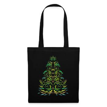 Green Ornaments Christmas Tree For Christmas - Tote Bag - black - Front