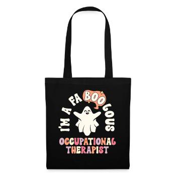 Retro Halloween Ergotherapeut Vintage - Stoffbeutel - Schwarz - Vorne