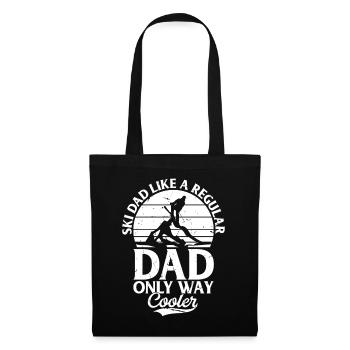 Ski Dad Like A Regular Dad Only Way Cooler - Skiin - Stoffbeutel - Schwarz - Vorne
