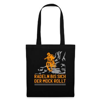 Mountainbiker Mountain Bikes BMX MTB Mountainbike - Stoffbeutel - Schwarz - Vorne