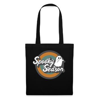 Halloween Shirt, Spooky Season Ghost Costume Gift - Tote Bag - black - Front