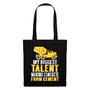 Concrete construction design for construction workers and construction site - Tote Bag - black - Front