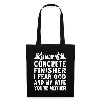 Concrete construction design for construction workers and construction site - Tote Bag - black - Front