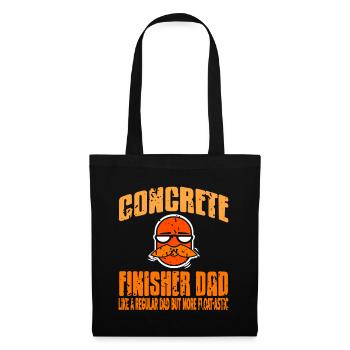 Conception de constructeur en béton pour les constructeurs et le chantier de construction - Sac en tissu - noir - Devant