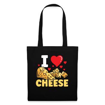 I love cheese lovers sweet sayings - Tote Bag - black - Front
